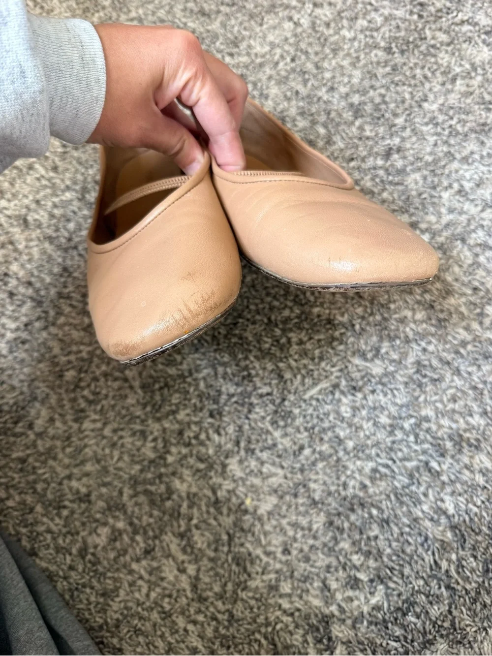 Everlane Women’s Nude Leather Ballet Flats - Neutral Tan